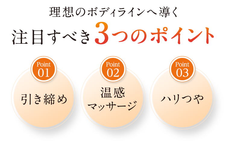 注目すべき3つのポイント