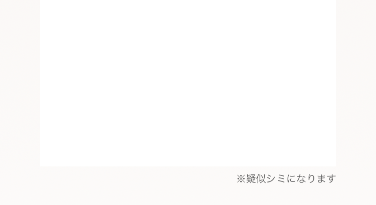 ※疑似シミになります