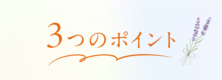 3つのポイント