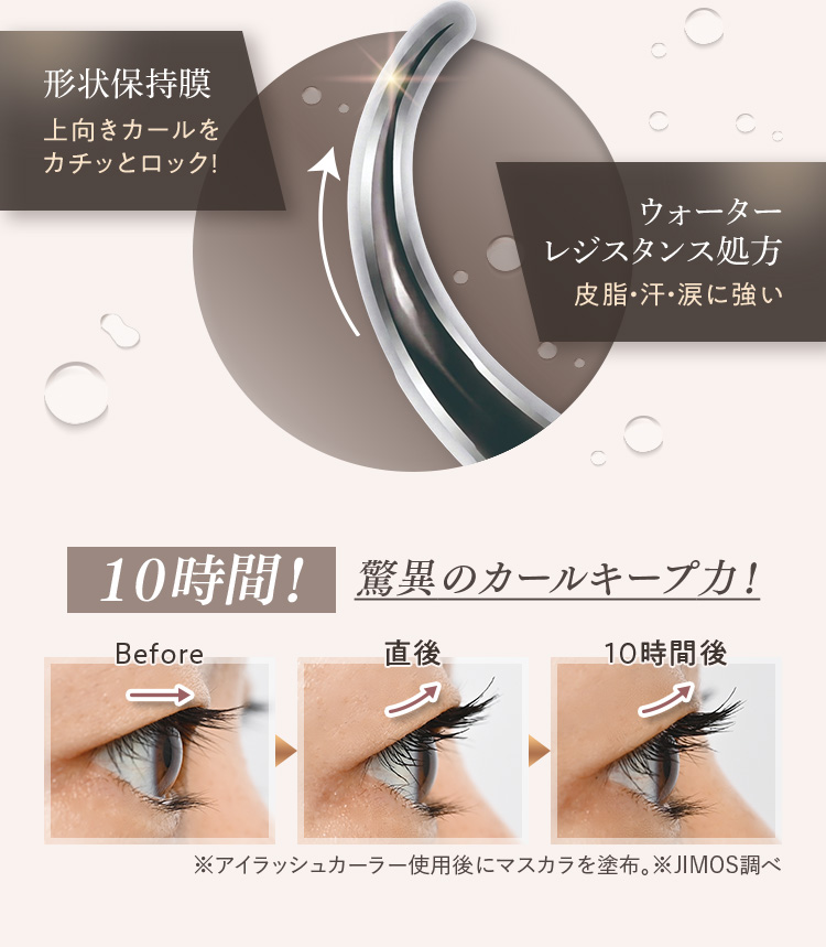 驚異のカールキープ力！