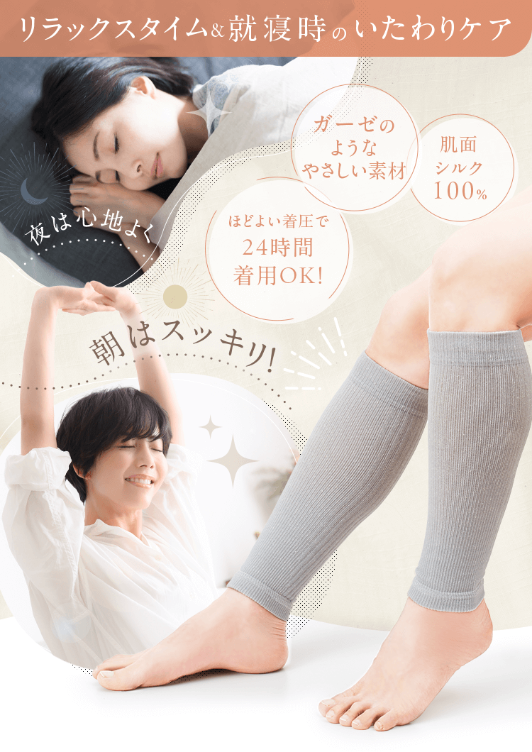 リラックスタイム&就寝時のいたわりケア