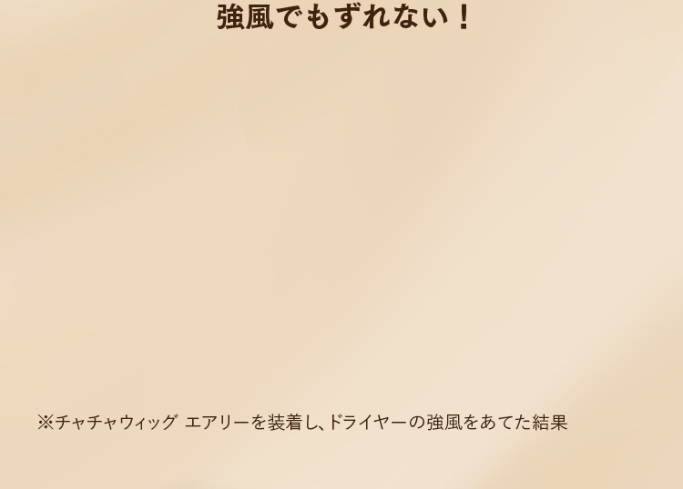 強風でもずれない！