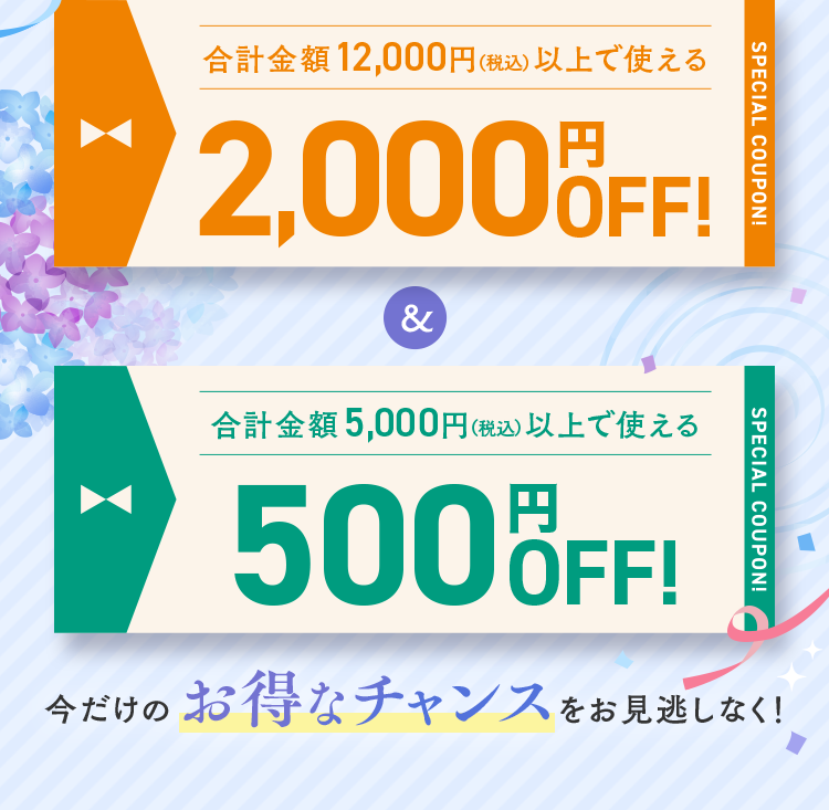 今だけのお得なチャンスをお見逃しなく！